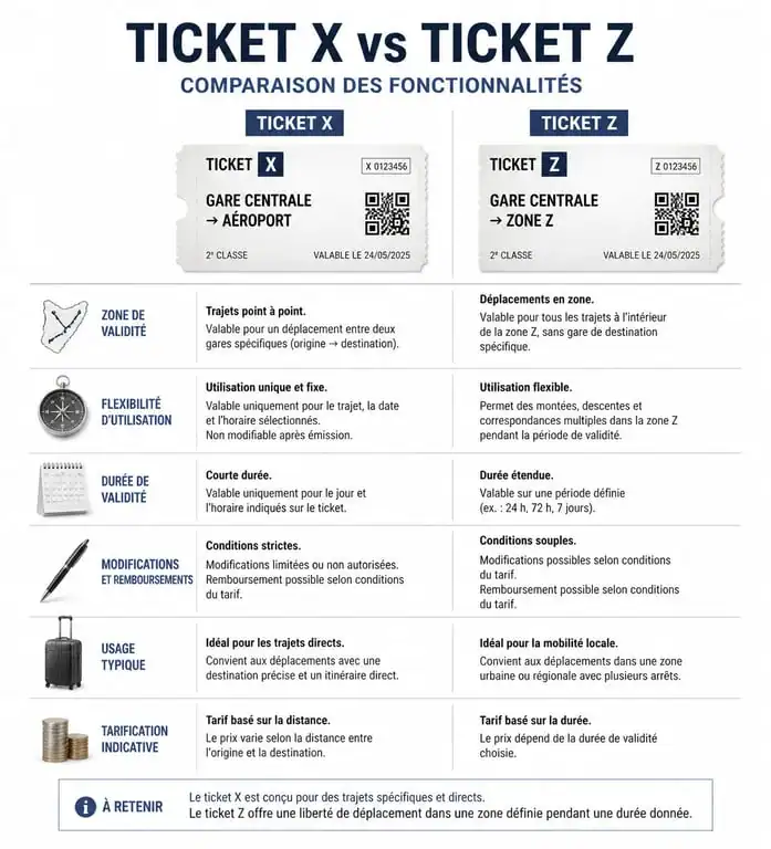 Comparatif entre ticket X et ticket Z pour la gestion de caisse