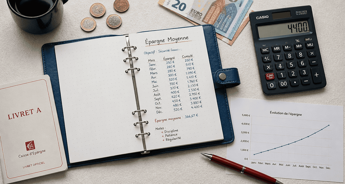 epargne moyenne en France carnet Livret A euros calculatrice