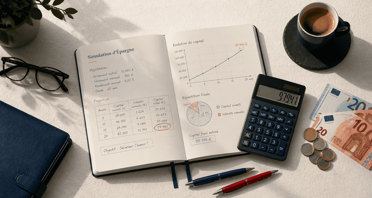 epargne simulation calcul rendement bureau