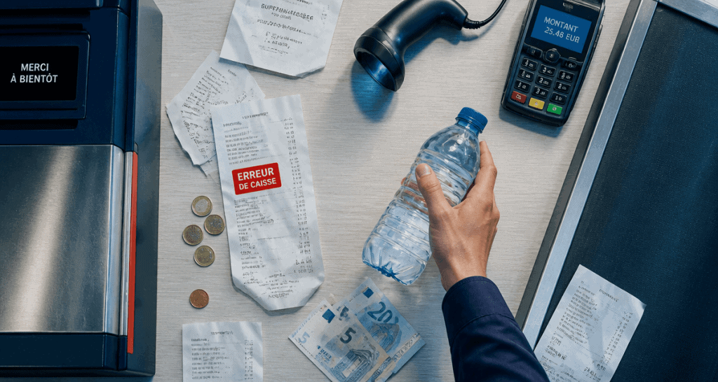 Erreur de caisse en faveur du client loi ticket et monnaie