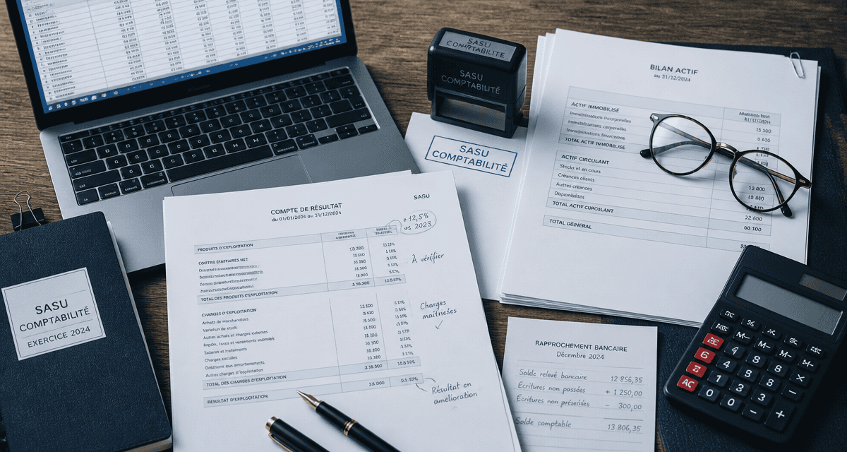 expert comptable sasu sur bureau bilan