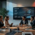 Managers discutant les fondamentaux du management