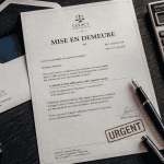 mise en demeure facture impayée sur bureau