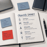 objectifs entretien annuel carnet smart sur bureau