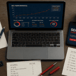seo guide sur bureau moderne organisé