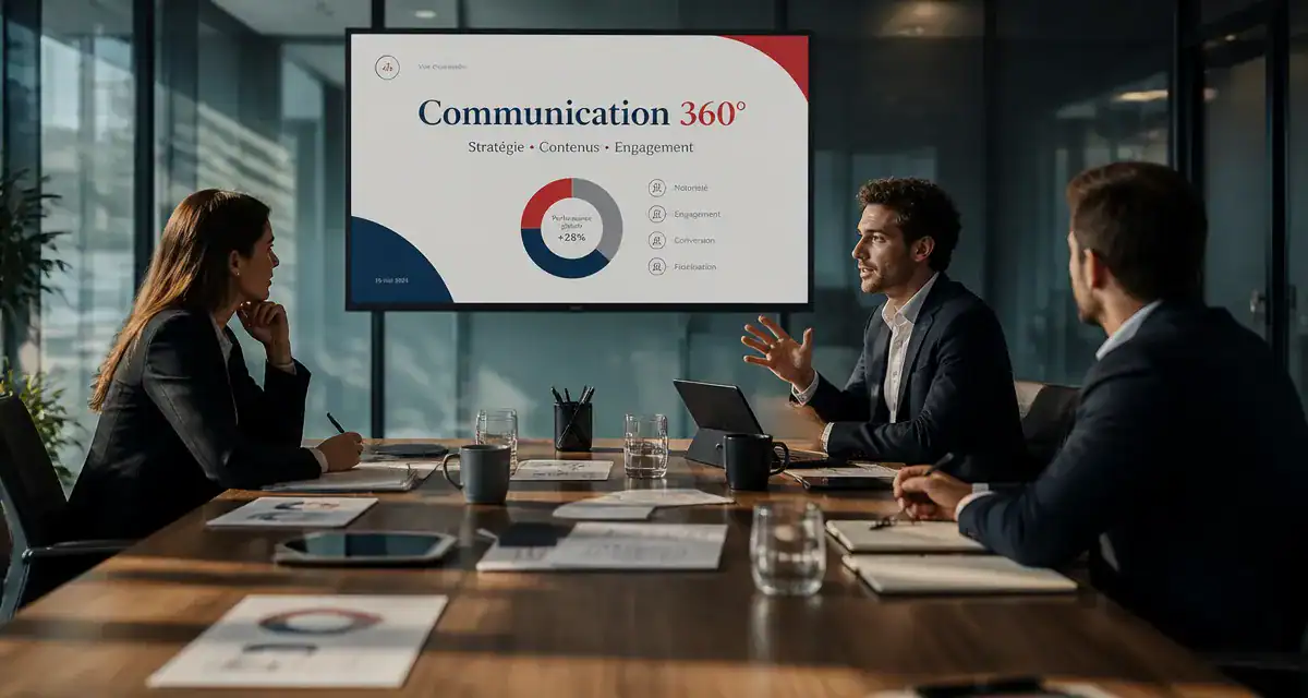 agence de communication 360 équipe réunion
