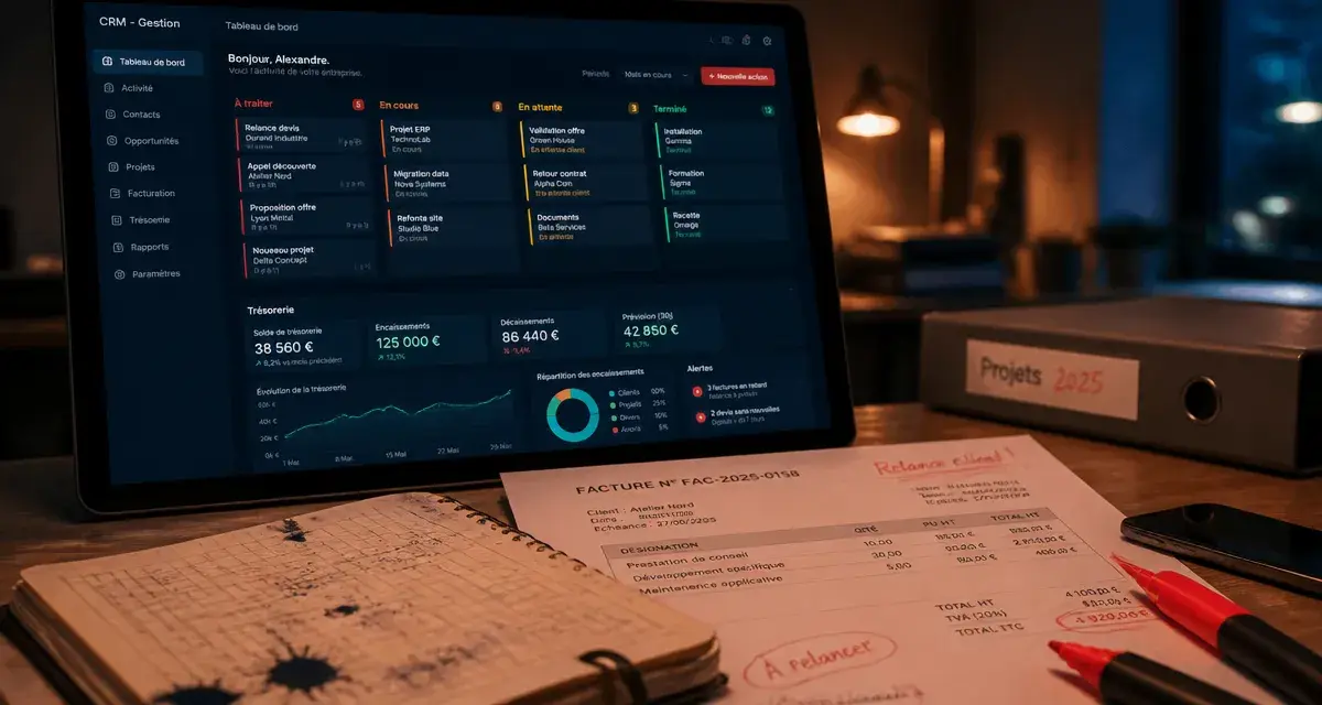 Avis Sellsy : CRM français pour PME, tableau de bord et factures