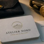 Carte de visite luxe 600g : dorure et tranches colorées