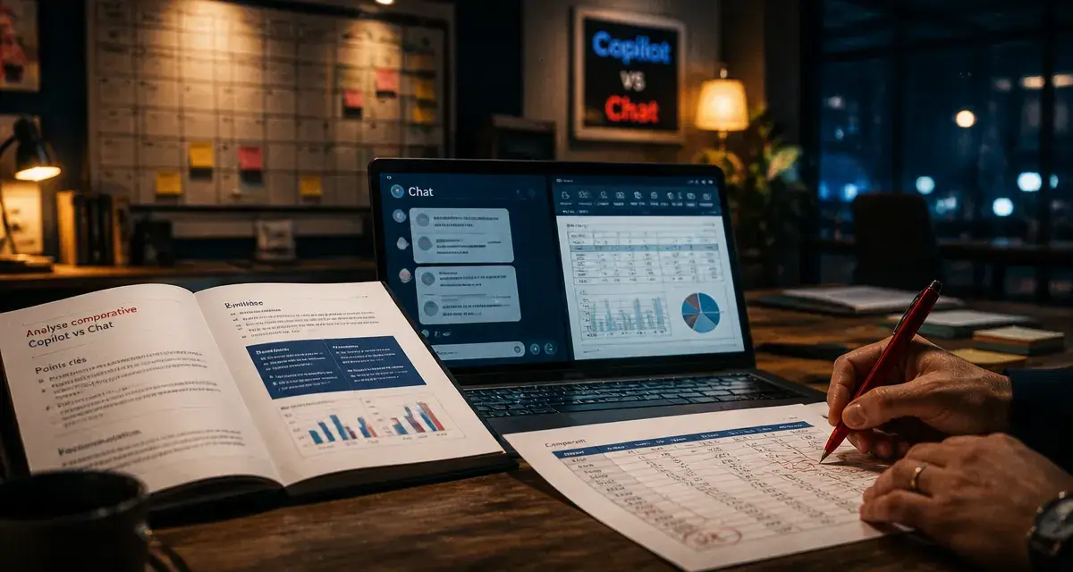 Copilot vs ChatGPT : sécurité et intégration Office (Office)