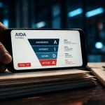 methode aida pourquoi : smartphone et CTA pour convertir avec AIDA