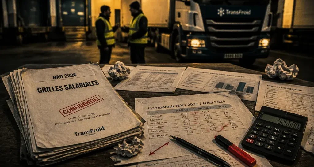 NAO transports routier 2026 : hausse 1 % et crise pouvoir d’achat