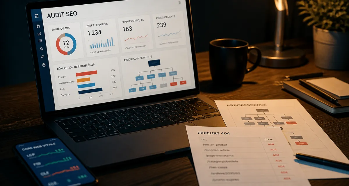 Outils audit seo pour détecter blocages techniques et erreurs SEO