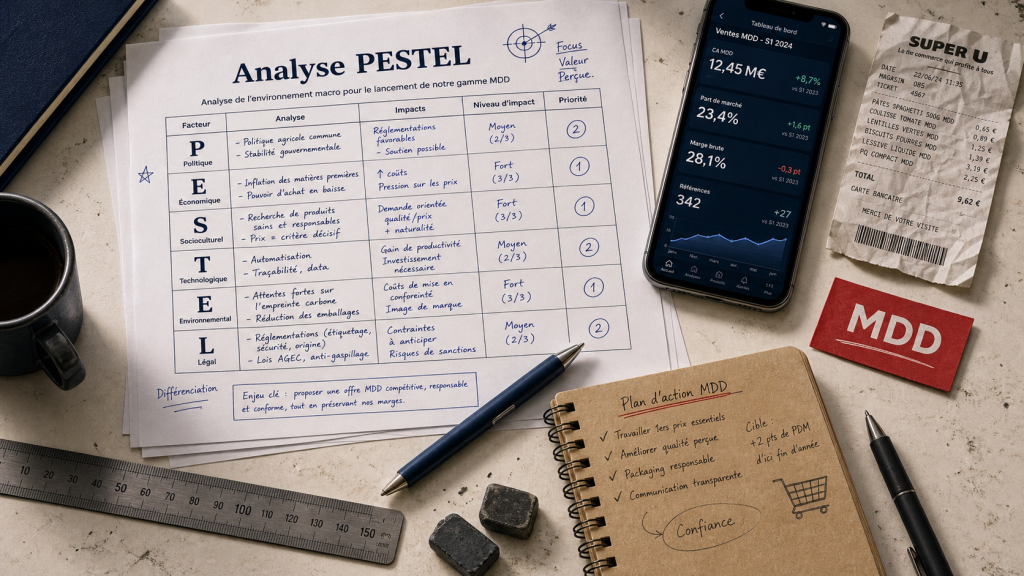 Image PESTEL grande distribution : leviers et indicateurs