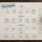 bureau avec plan comptable et comptes comptables