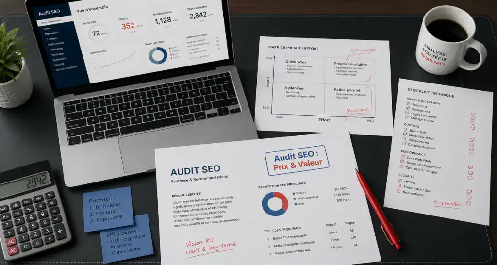 prix audit seo bureau consultant