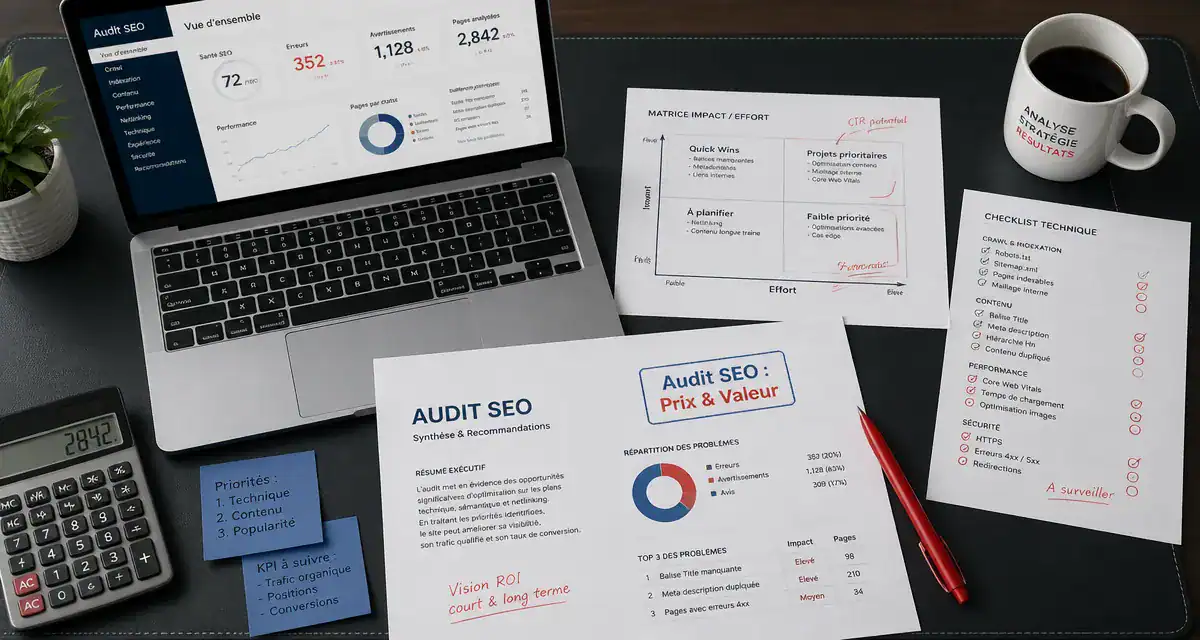 prix audit seo bureau consultant