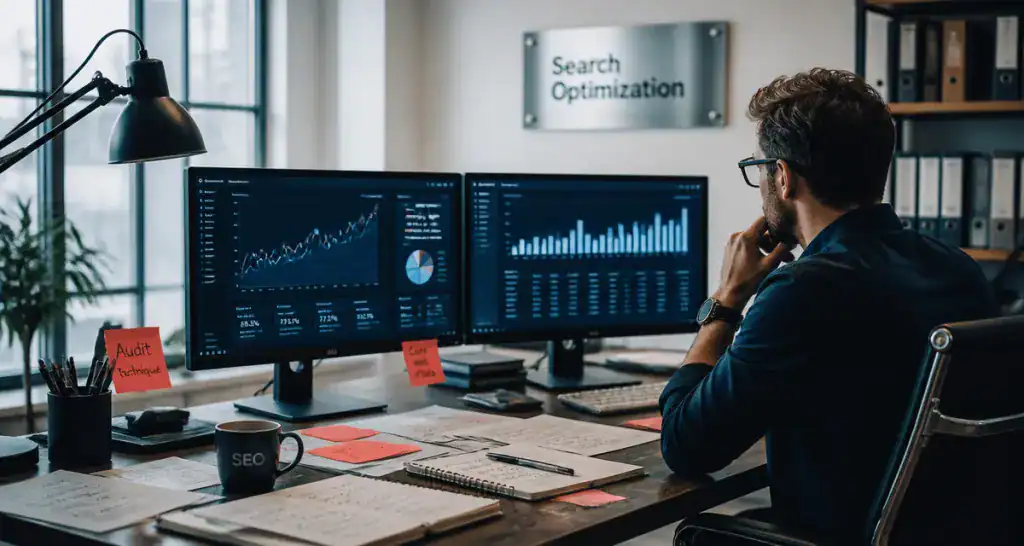 search optimization consultant analyse graphiques