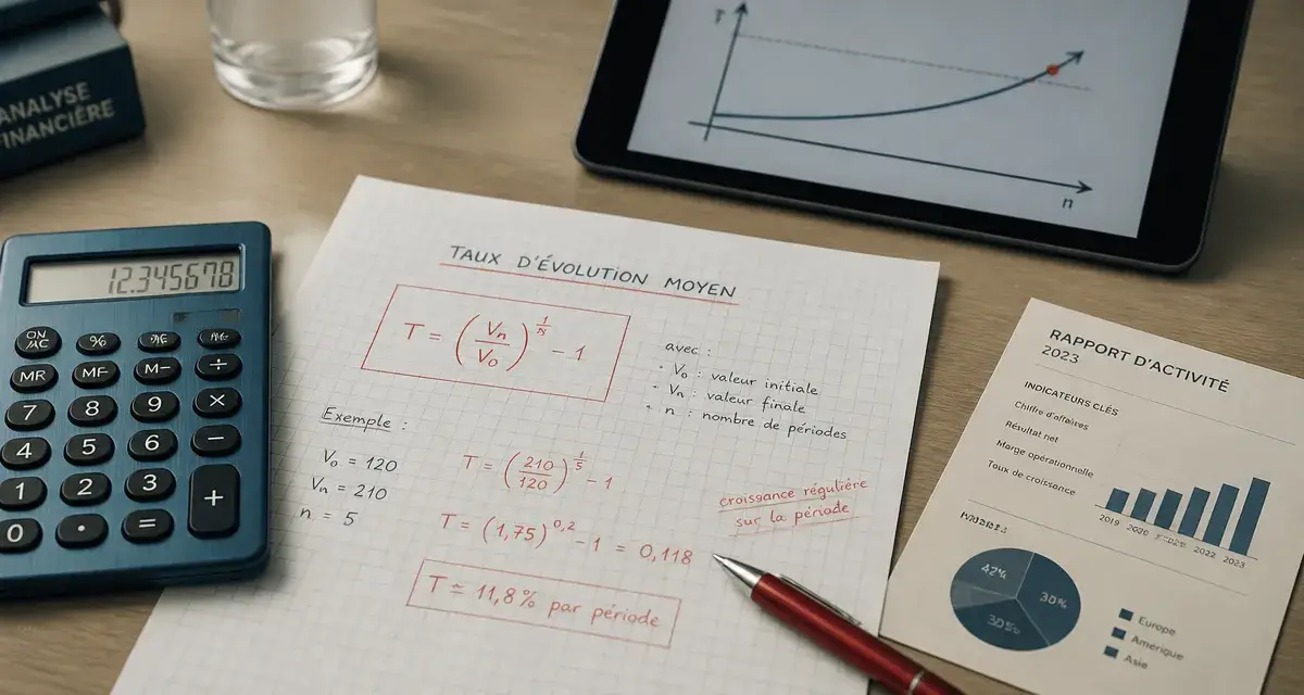 Taux d évolution moyen : calcul lissé sur n périodes