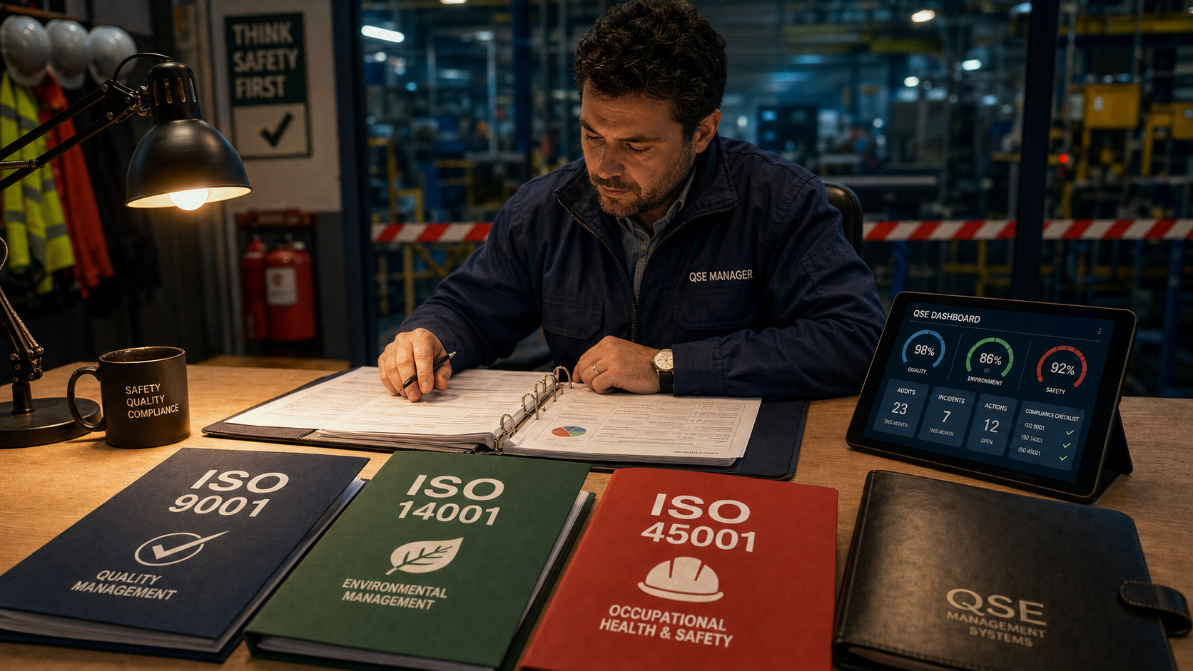 Certification QSE ISO 9001 14001 45001 : pilotage qualité sécurité environnement