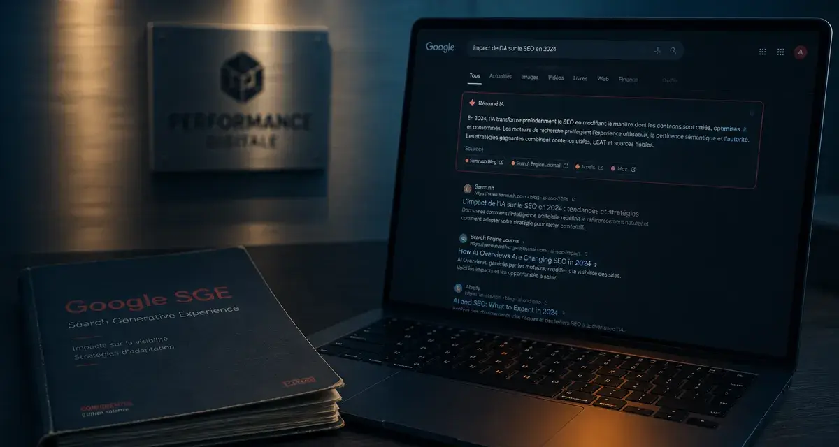 Google SGE résumé IA SERP visible