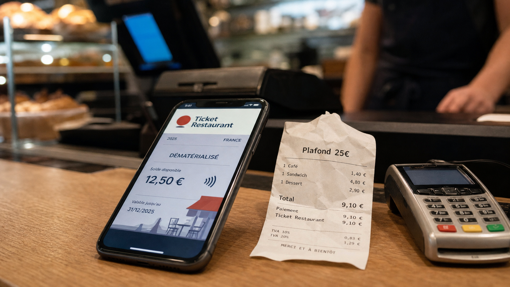 Inconvénient carte ticket restaurant : plafond 25 €