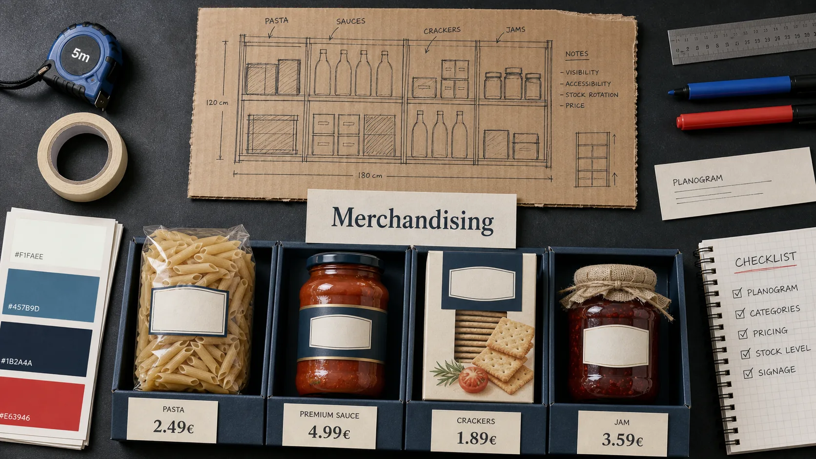 merchandising definition : mise en rayon supermarché, signalétique et prix