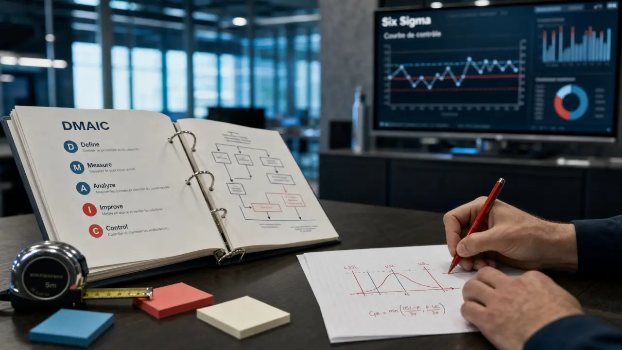 Méthode 6 sigma DMAIC en entreprise : performance et contrôle statistique