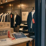 Popup store : boutique éphémère événement marque en vitrine