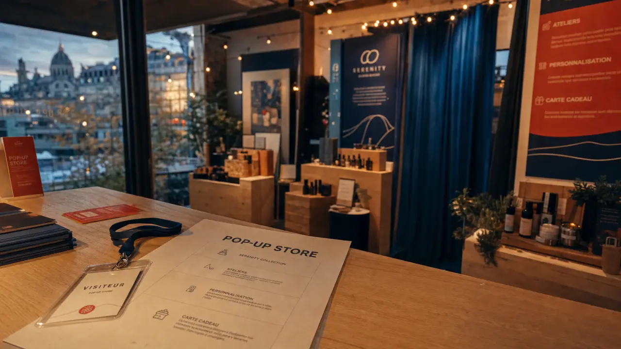 Popup store : boutique éphémère événement marque en vitrine