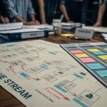 Processus lean : Value Stream Mapping, Kanban, réduction des gaspillages
