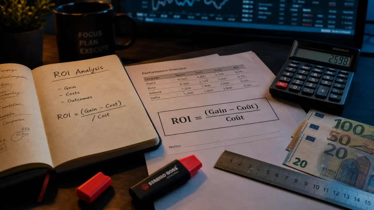r o i def ROI : formule (Gain – Coût) / Coût, calcul gain et coût