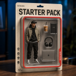Texte starter pack ChatGPT : figurine personnalisée sous blister