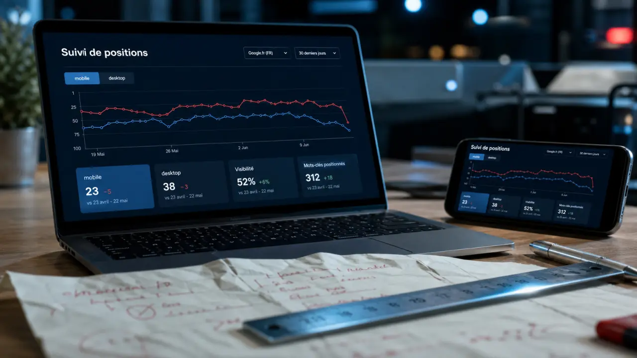 Vérifier position google : suivi SEO mobile desktop sans biais