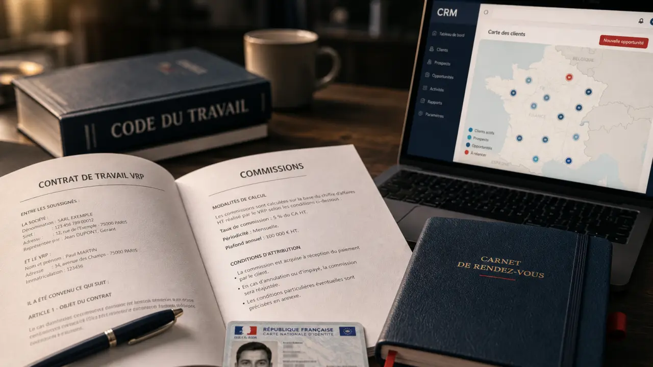 VRP contrat : commissions et rupture