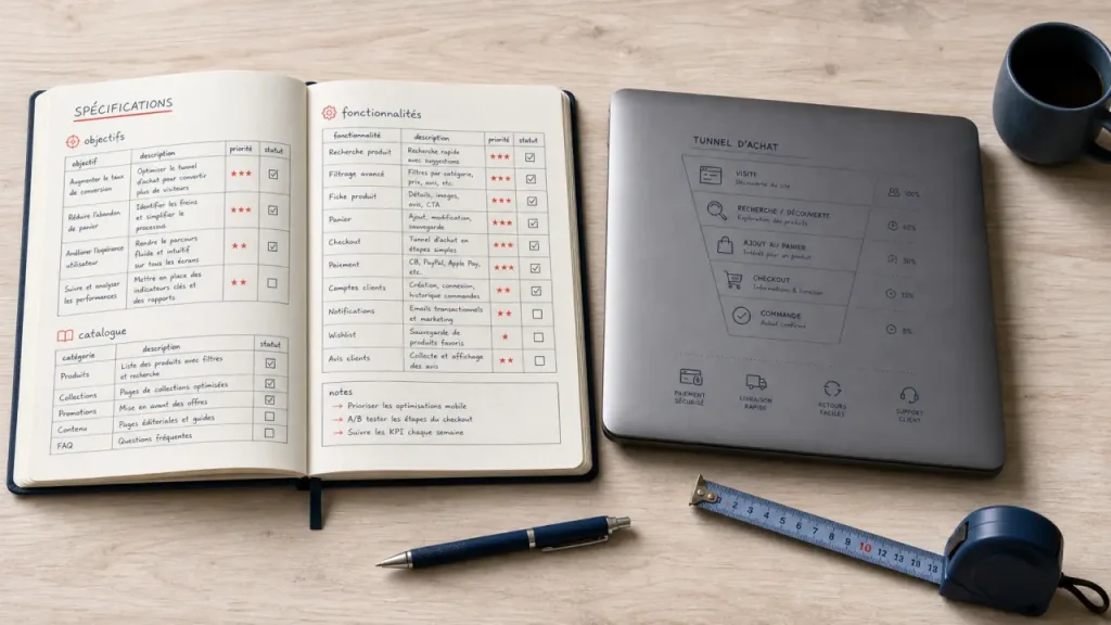 Cahier des charges pour site e-commerce : 7 rubriques pour cadrer des devis comparables