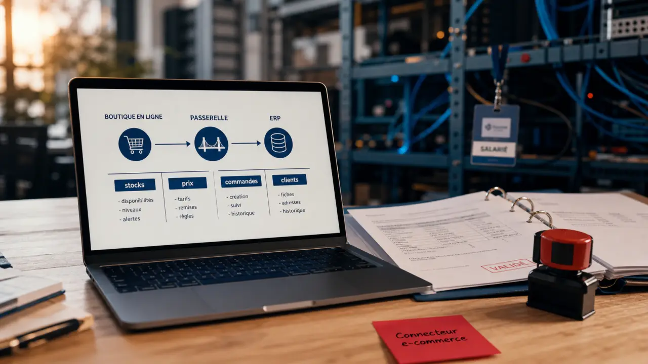 Connecteur e commerce pour synchroniser stocks, prix et commandes avec l’ERP