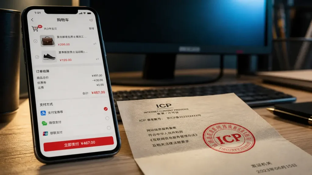 Vendre en Chine sans faux pas : licence ICP, plateformes et mobile-first