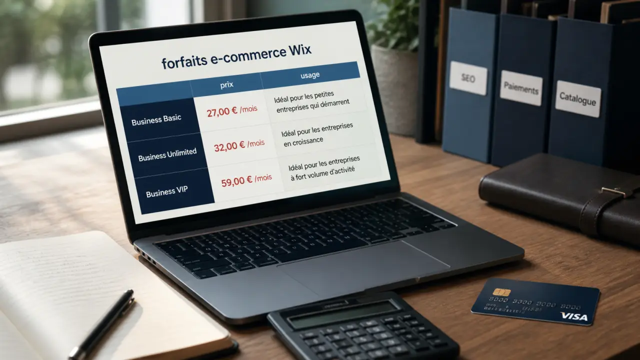 e commerce on wix : catalogue, paiements et SEO sans code