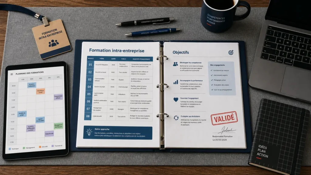 Formation professionnelle intra entreprise : sur mesure, cohésion, flexibilité