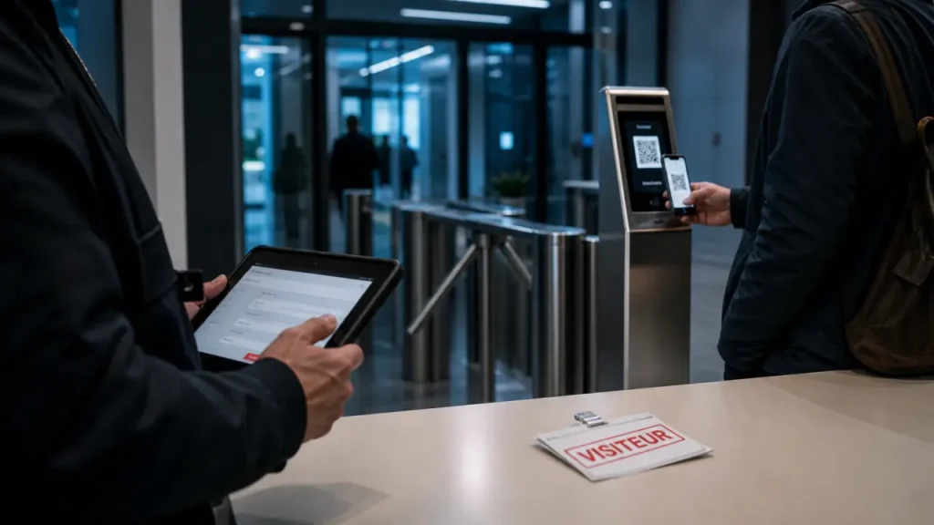 Gestion des visiteurs en entreprise : QR code, badges temporaires et RGPD sans friction