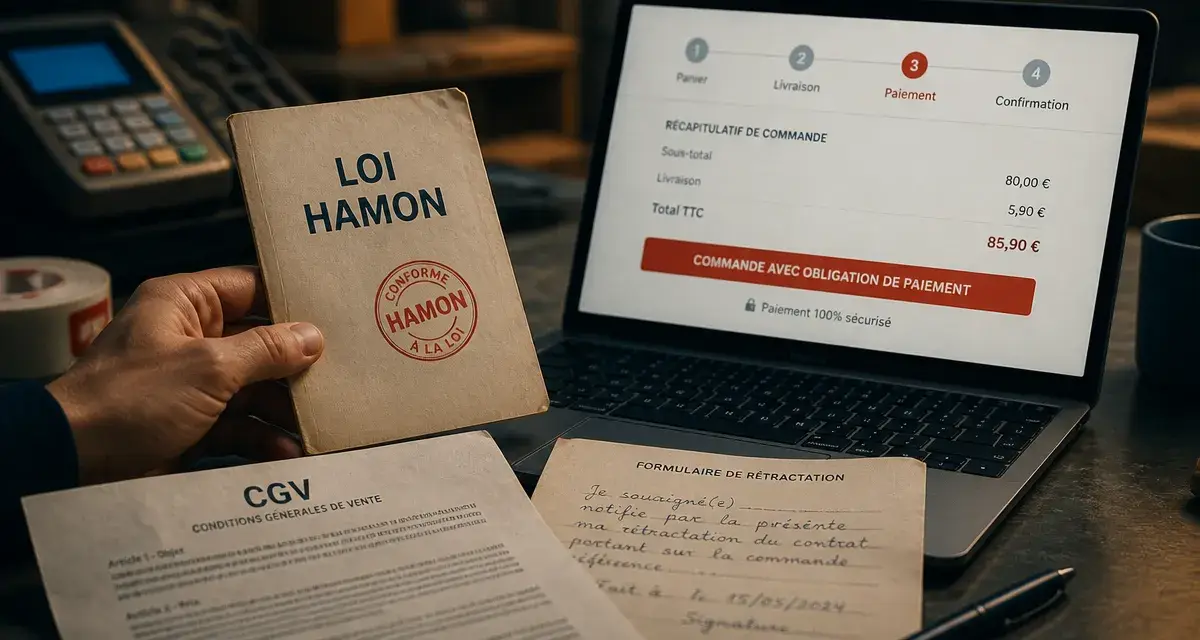 Loi Hamon e commerce : conformité CGV et rétractation