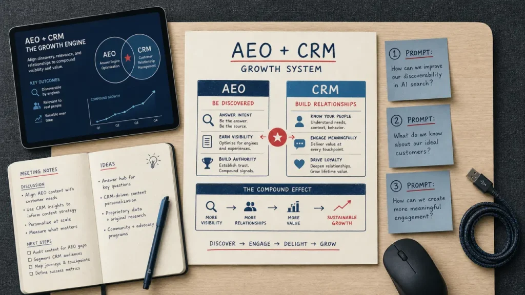 Mesurer la visibilité IA sans quitter le CRM : ce que changent les outils AEO intégrés