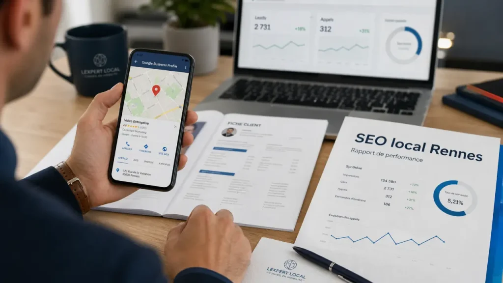 SEO local à Rennes : choisir un prestataire qui génère des appels, pas seulement des positions