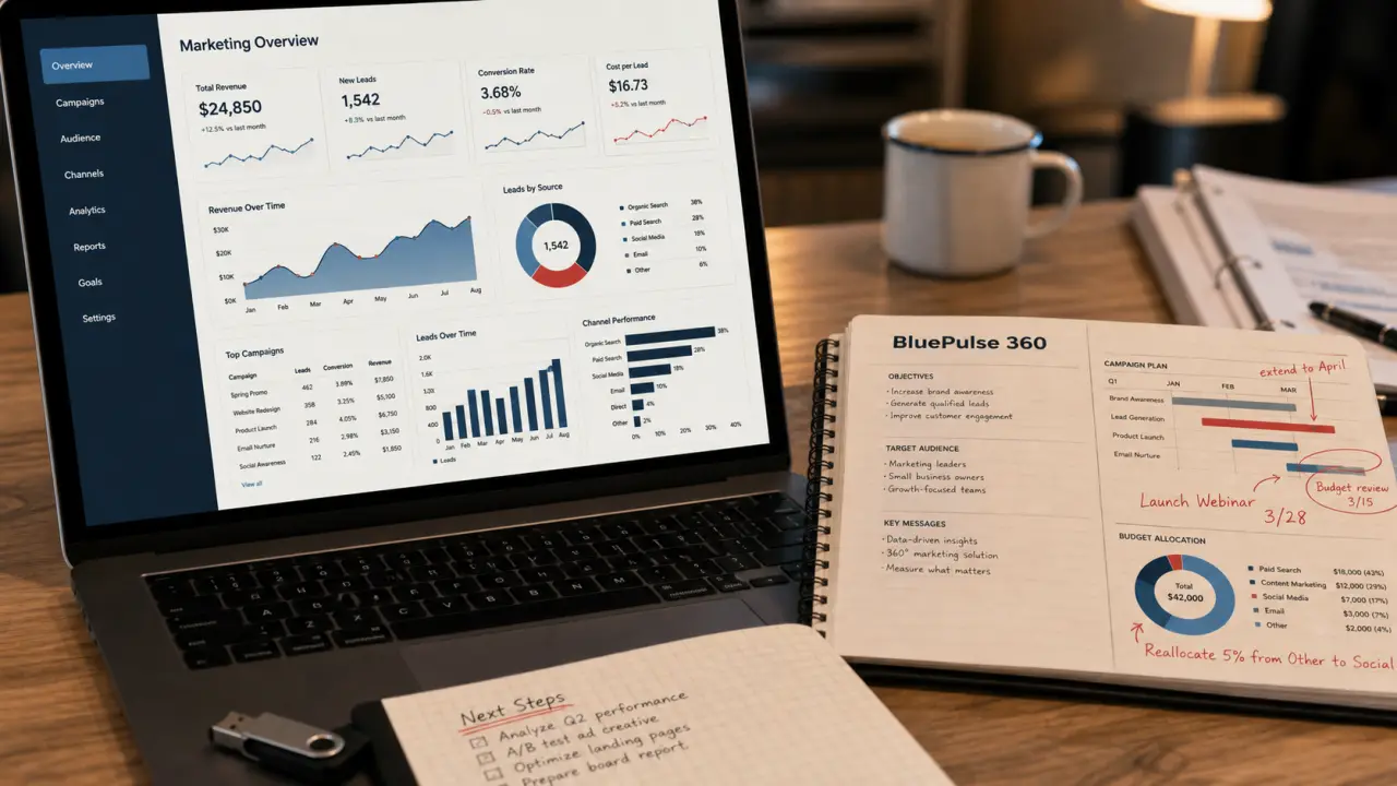 Stratégie marketing bluepulse 360 efficacité pour -35% de coût d’acquisition