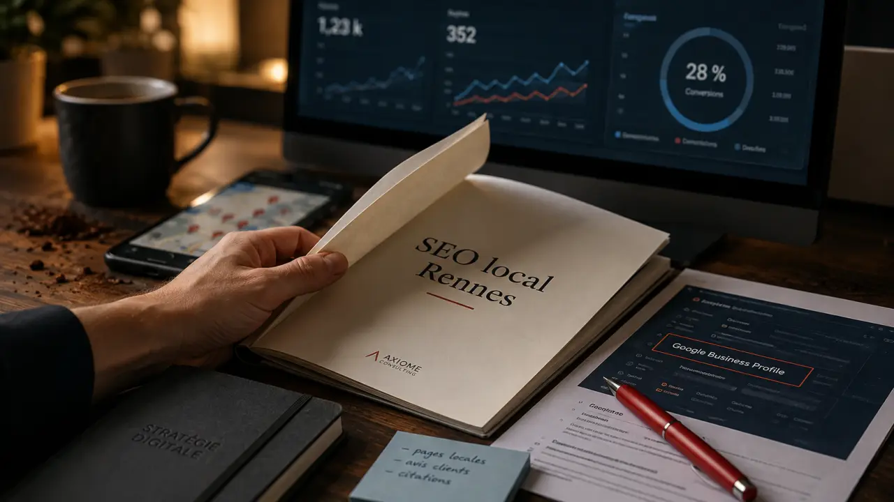 Local SEO Rennes : consultant avec dossier et Google Business Profile