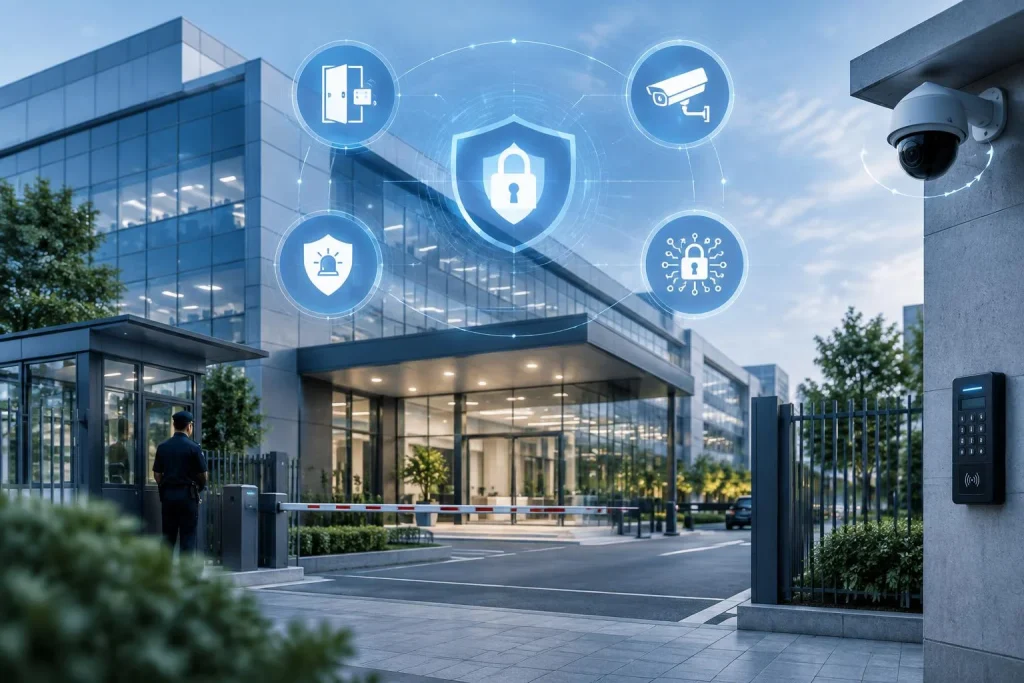 Sécuriser les locaux de son entreprise : contrôle d&rsquo;accès, vidéosurveillance et 5 autres briques à combiner