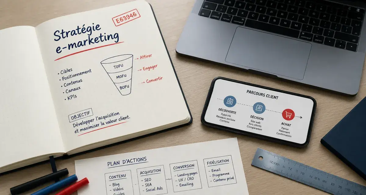 Stratégie e marketing : aligner 3 médias