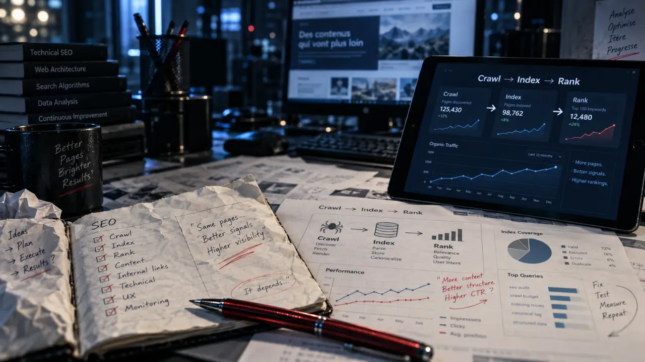 Formation algorithmie des moteurs de recherche en ligne : crawl et index SEO