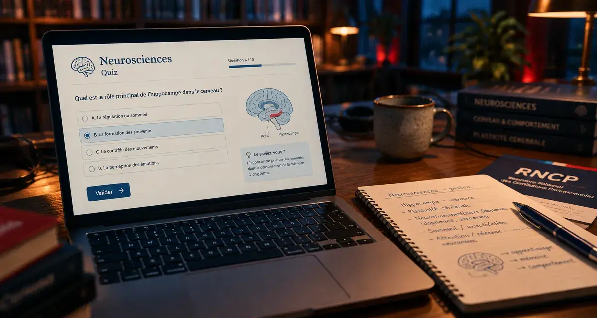 Formation neurosciences en ligne certifiée RNCP