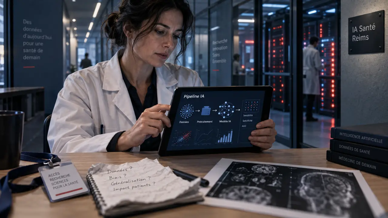 intelligence artificielle reims : chercheuse IA santé au CHU